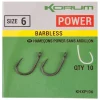 Korum Xpert Power Haken, Ohne Widerhaken -Korum Verkäufe korum xpert power barbless hook 1