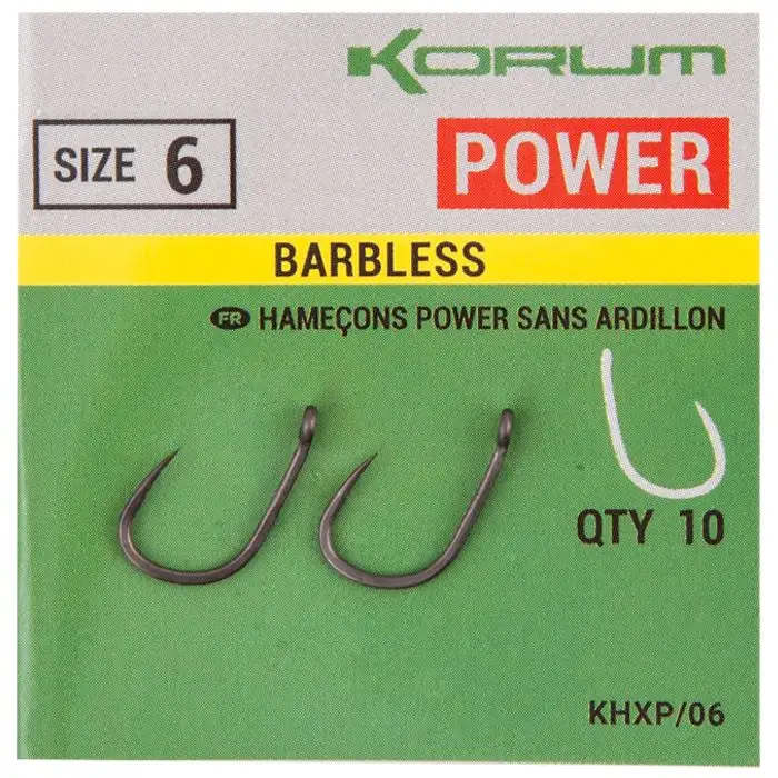 Korum Xpert Power Haken, Ohne Widerhaken 3 Korum Xpert Power Haken, Ohne Widerhaken